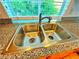 Stainless steel double sink with granite countertop in kitchen at 6234 Hopeful Light Ave, Las Vegas, NV 89139