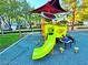 Modern playground with a slide and climbing features at 6234 Hopeful Light Ave, Las Vegas, NV 89139