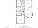 1561 sq ft home floor plan; includes 3 bedrooms, 2 bathrooms, garage, and living room at 6458 Bluehurst Ave, Las Vegas, NV 89156