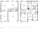 Two-story home floor plan, showing the layout of the house at 6513 Heavenly Moon St, North Las Vegas, NV 89084