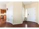 Inviting foyer with hardwood floors and neutral paint, offering a warm welcome into the home at 658 Forest Peak St, Henderson, NV 89011