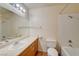 Well-lit bathroom with updated vanity and tiled shower at 6750 Del Rey Ave # 262, Las Vegas, NV 89146