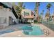 Community pool and spa with surrounding patio at 6750 Del Rey Ave # 262, Las Vegas, NV 89146