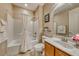 Well-appointed bathroom with tub and shower combo at 70 Portezza Dr, Henderson, NV 89011