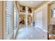 Bright and spacious foyer with high ceilings and French doors at 70 Portezza Dr, Henderson, NV 89011