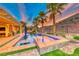 Stunning pool and spa with waterfall feature at 70 Portezza Dr, Henderson, NV 89011