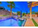 Relaxing pool and spa with outdoor kitchen at 70 Portezza Dr, Henderson, NV 89011