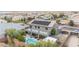 Two-story house with pool and solar panels at 7306 Puckershire St, Las Vegas, NV 89166