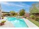 Relaxing pool with spa and spacious patio area at 7306 Puckershire St, Las Vegas, NV 89166