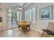 Cozy breakfast nook with a round table and chairs at 7456 Ute Meadows Cir, Las Vegas, NV 89129