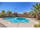 Refreshing pool with spa and ample surrounding space at 7525 Royal Crystal St, Las Vegas, NV 89149