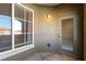 Private balcony with patio door and window access at 9000 Las Vegas Blvd # 2243, Las Vegas, NV 89123