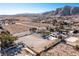 Aerial view of house, pool, and expansive lot at 9390 Stange Ave, Las Vegas, NV 89129