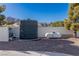 Large water tank and propane tank in the backyard at 9390 Stange Ave, Las Vegas, NV 89129