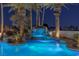 Stunning pool and spa with waterfall feature at 9390 Stange Ave, Las Vegas, NV 89129