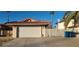 View of a two-car garage with a gated entry at , Las Vegas, NV 89103