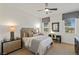 Cozy bedroom featuring a neutral color scheme and window seating at 1 Panorama Crest Ave, Las Vegas, NV 89135