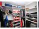 Large walk-in closet with ample shelving and hanging space at 10418 Prairie Mountain Ave, Las Vegas, NV 89166