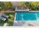 Stunning bird's-eye view of refreshing pool and landscape at 11952 Girasole Ave, Las Vegas, NV 89138