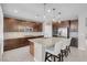 Modern kitchen with stainless steel appliances and granite countertops at 131 Mosso Niente Pl, Henderson, NV 89011