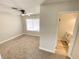 Cozy bedroom with neutral wall and carpet flooring at 2604 Yardley St, Las Vegas, NV 89102