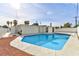 Inviting backyard pool with ample surrounding patio space at 3108 Emmons St, North Las Vegas, NV 89030