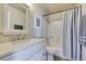 Clean bathroom with vanity, shower, and tub at 3150 Soft Breezes Dr # 2030, Las Vegas, NV 89128