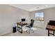 Functional home office with a desk, chair, and natural light at 3354 Via Strada St, Henderson, NV 89044