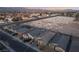 Aerial view of houses with pools in a desert neighborhood at 3540 Valley Lily St, North Las Vegas, NV 89032