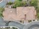 Top-down view of luxury home with private driveway at 4 Via Centrale # 1, Henderson, NV 89011