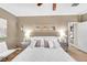 Main bedroom with king bed, and mirrored nightstands at 4 Via Centrale # 1, Henderson, NV 89011