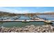 Picturesque view of the community boat dock offering convenient lake access and a variety of boat slips at 4 Via Centrale # 1, Henderson, NV 89011