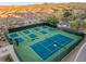 Well-maintained tennis and pickleball courts at 4 Via Centrale # 1, Henderson, NV 89011