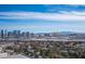 Sweeping aerial view of the city skyline and mountains at 4381 W Flamingo Rd # 1904, Las Vegas, NV 89103