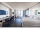 King sized bed, large TV and city views at 4381 W Flamingo Rd # 1904, Las Vegas, NV 89103