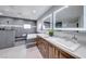 Elegant bathroom with double vanity, soaking tub, and walk-in shower at 4620 Clay Peak Dr, Las Vegas, NV 89129