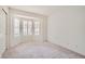 Bright bedroom with bay window and neutral carpeting at 503 Lariat Ln, Henderson, NV 89014