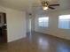 Spacious living room with tile flooring and ceiling fan at 5175 Orinda Ave, Las Vegas, NV 89120