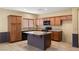 Modern kitchen with granite countertops and ample cabinet space at 5338 Lignum Ave, Pahrump, NV 89061