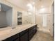 Elegant bathroom with double vanity and large walk-in shower at 746 Chopin Hills St, Henderson, NV 89011