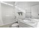 Updated bathroom with a bathtub, sink and built in shelving at 772 Crimson Peak Pl, Henderson, NV 89011