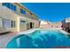 Large backyard with a sparkling pool at 7978 Coronado Coast St, Las Vegas, NV 89139