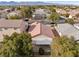 Aerial view of house and surrounding neighborhood at 8016 Roundup Ridge St, Las Vegas, NV 89131