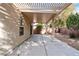 Covered patio with pergola and spacious concrete slab at 8016 Roundup Ridge St, Las Vegas, NV 89131