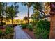 Landscaped walkway with lush greenery and a relaxing atmosphere at 8255 Las Vegas Blvd # 619, Las Vegas, NV 89123