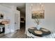 Bright kitchen with stainless steel appliances and white cabinets at 8634 Lakota St, Las Vegas, NV 89123