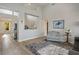 Bright living room with high ceilings and tile flooring at 9016 Sundial Dr, Las Vegas, NV 89134