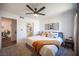 King-size bed in bright bedroom with ensuite bath at 950 Seven Hills Dr # 2017, Henderson, NV 89052