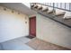 Inviting entryway with a red door and neutral color scheme at 950 Seven Hills Dr # 2017, Henderson, NV 89052