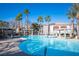 Inviting community pool with surrounding lounge area at 950 Seven Hills Dr # 2017, Henderson, NV 89052